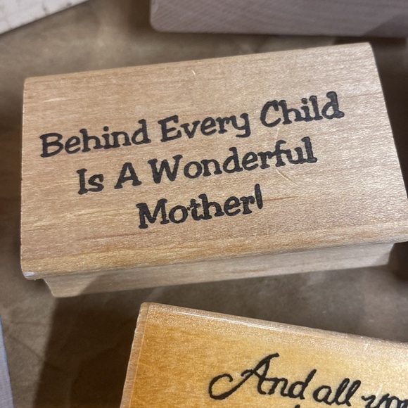 Bundle Wooden Ink Stamps - Picture 4 of 7